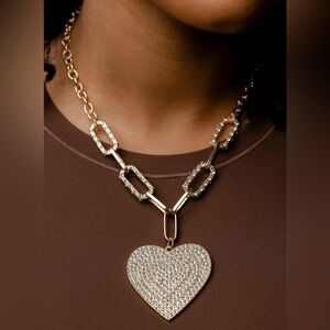 Paparazzi Gold Necklace Heart Pendant
